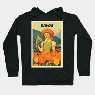 Davos, Switzerland, Travel Poster Hoodie